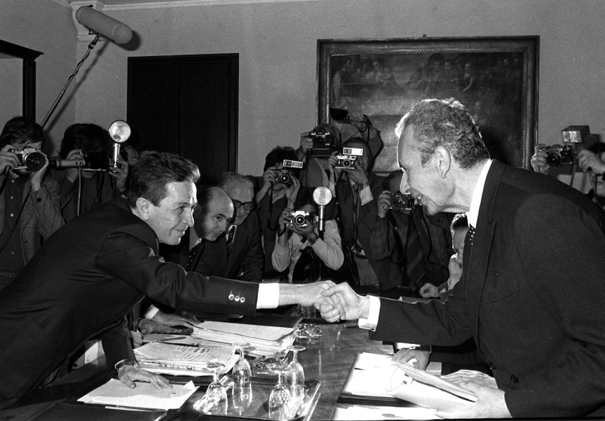 Luigi Berlinguer e Aldo Moro